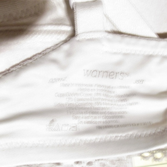 Warner's size 36B white lace trim bra style 92012 - Picture 4 of 8